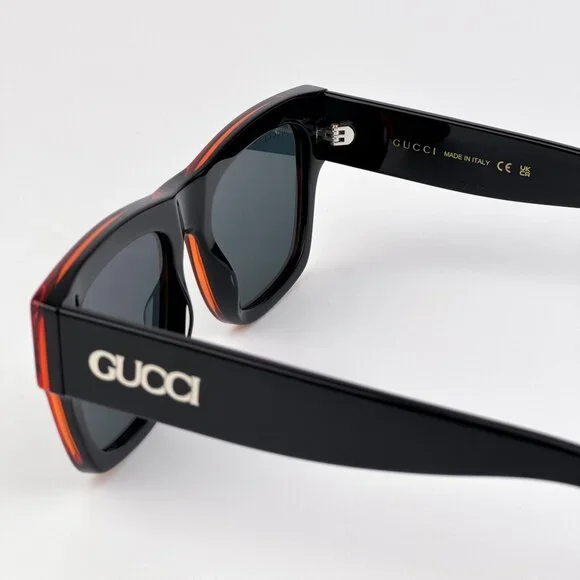 Gucci GG1793S 003 Sunglasses – Black Square Frame with Blue  display picture 1